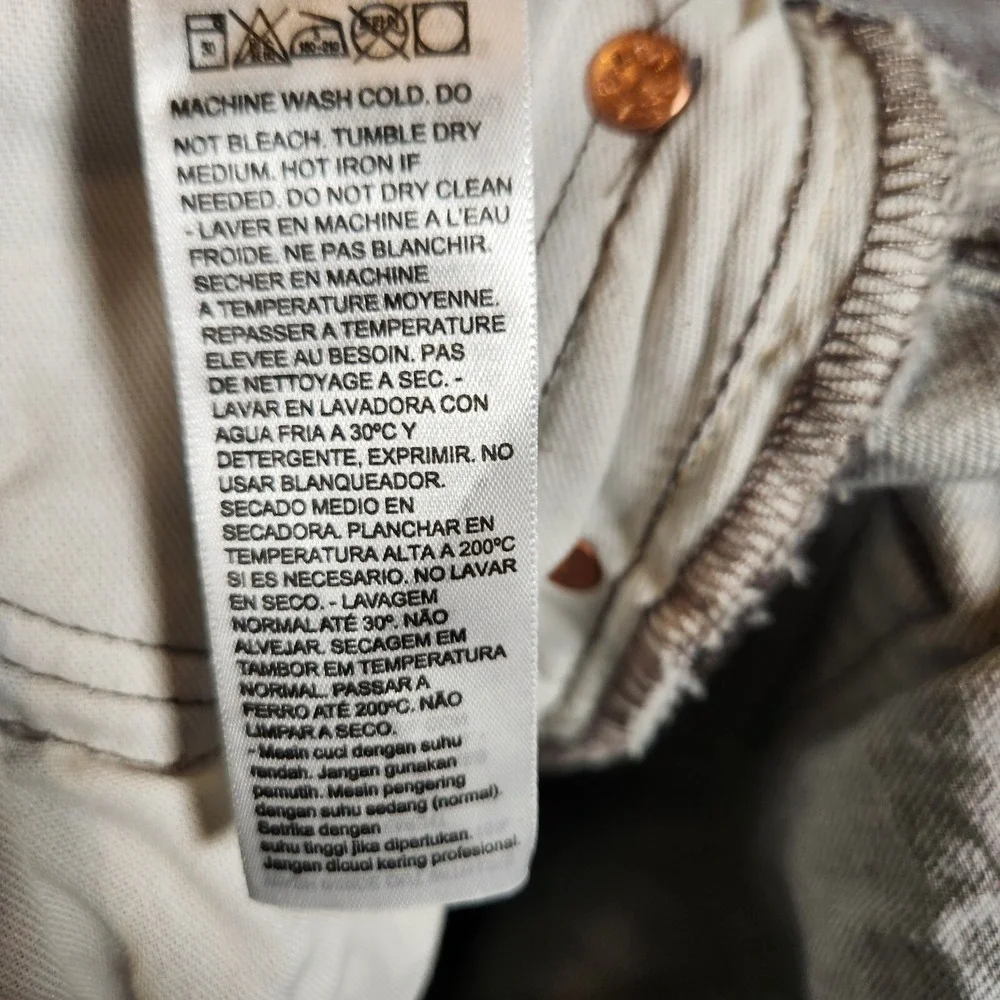Levi's 501XX Jeans Men's 34X29 (Tag‎ 36X30) Straight Fit Greystone Marble